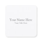 Create Your Own Square Business Card