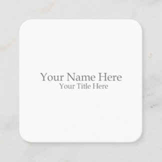 Create Your Own Square Business Card
