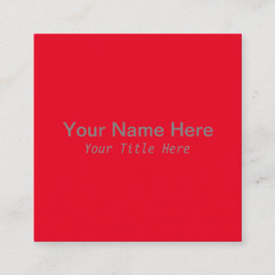 Create Your Own Square Business Card