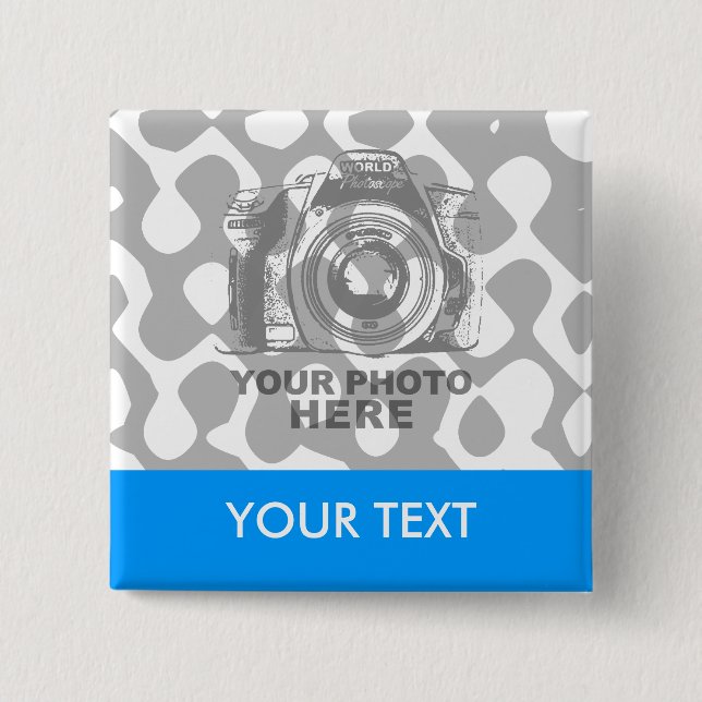 Create Your Own Square Button Horizontal (Front)