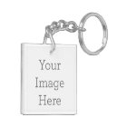 Create Your Own Square Double-sided Keychain