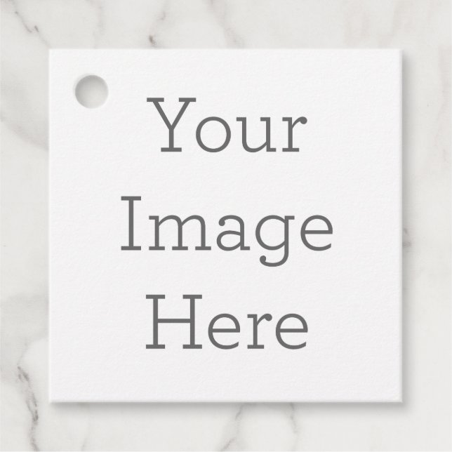 Square Favour Tags (Front)