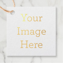 Create Your Own Square Foil Favor Tags