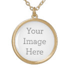 Create Your Own Square Gold Plated Necklace