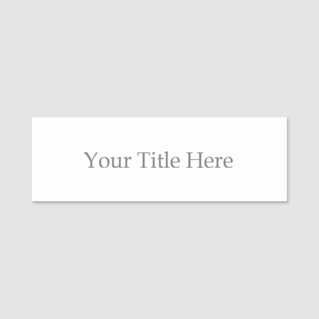 Create Your Own Square Name Tag (Front)