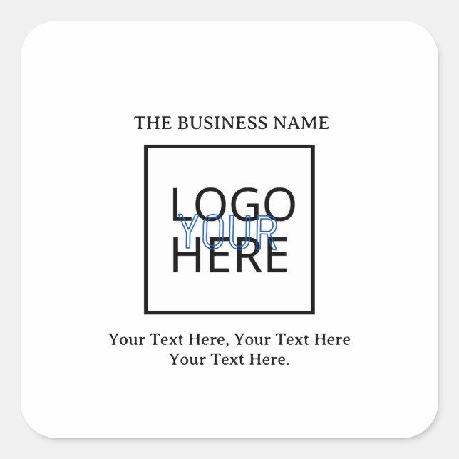 Create your own  square sticker (Front)