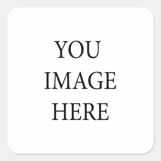 Create Your Own Square Sticker (Front)