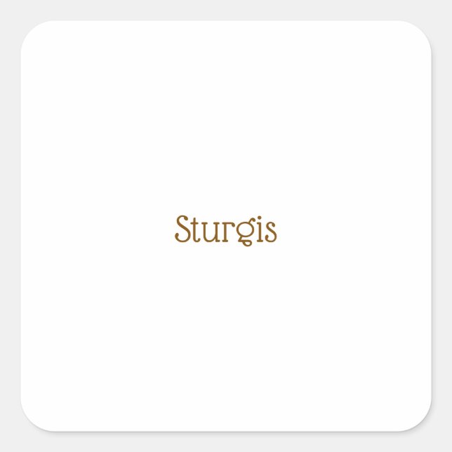 Create Your Own Square Sticker (Front)