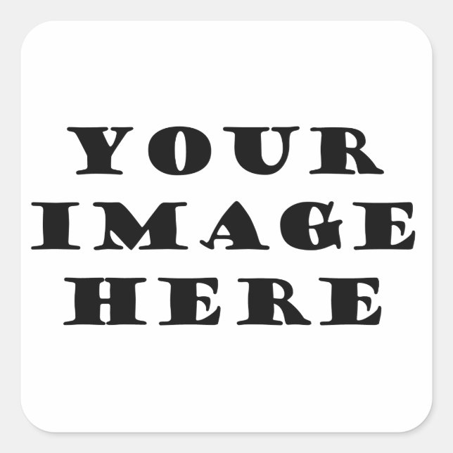 Create your own square sticker (Front)