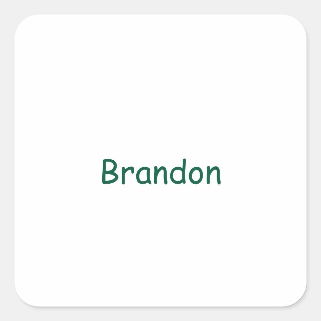 Create Your Own Square Sticker (Front)