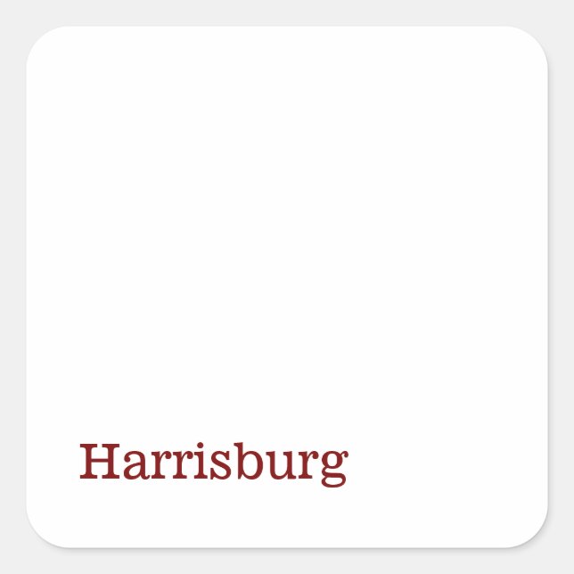 Create Your Own Square Sticker (Front)