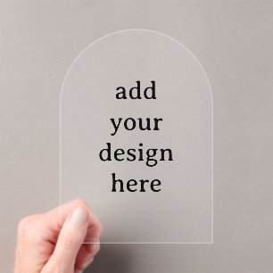 Create Your Own Standard (15 mil) 5" x 7" Clear Acrylic Invitations