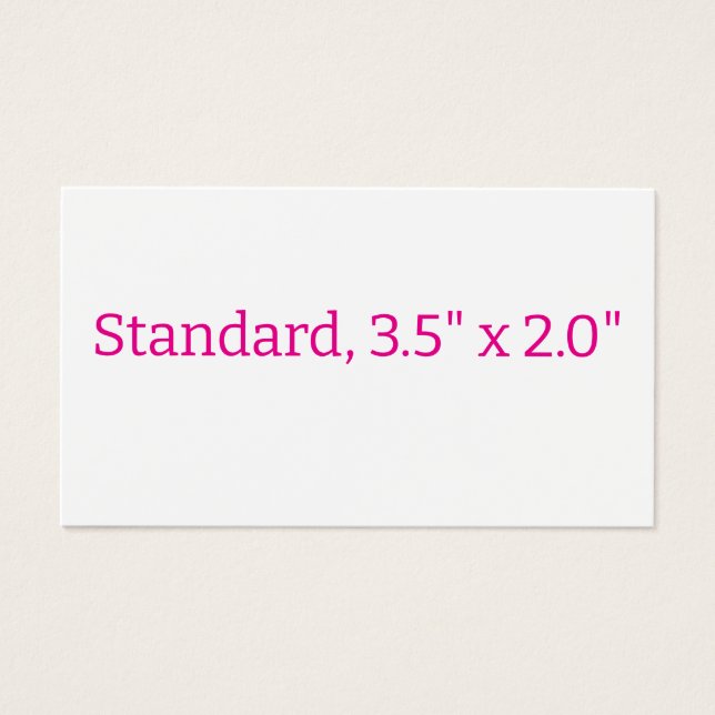 Create Your Own Standard, 3.5" x 2.0" (Front)