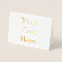 Create Your Own Standard 5" x 7" Foil Card