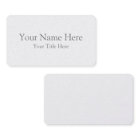 Create Your Own Standard Business Card