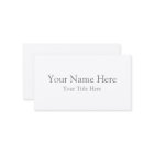 Create Your Own Standard Business Card
