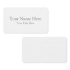 Create Your Own Standard Business Card