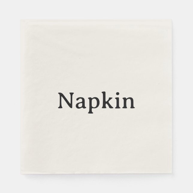 Create Your Own Standard Luncheon Ecru Napkin (Front)