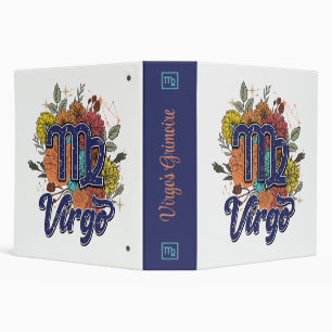 Create Your Own Starry Floral Virgo Zodiac Binder