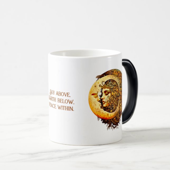 Create Your Own Steampunk Moon Goddess Magic Mug (Front Right)