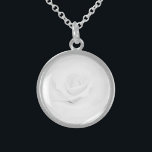 Create Your Own - Sterling Silver Necklace<br><div class="desc">Current background shown: White Rose Replace the image shown on this product with an image your own to create a completely customized item from scratch, or personalize the current background. Add some of your own images and custom text if desired and choose your favourite fonts and colours! Create your own...</div>