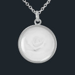 Create Your Own - Sterling Silver Necklace<br><div class="desc">Current background shown: White Rose Replace the image shown on this product with an image your own to create a completely customized item from scratch, or personalize the current background. Add some of your own images and custom text if desired and choose your favourite fonts and colours! Create your own...</div>