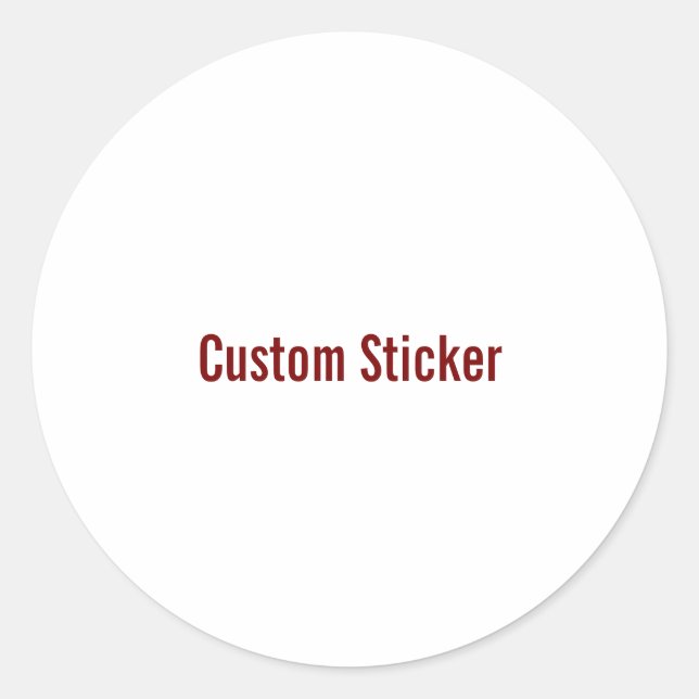Create Your Own Sticker (Front)