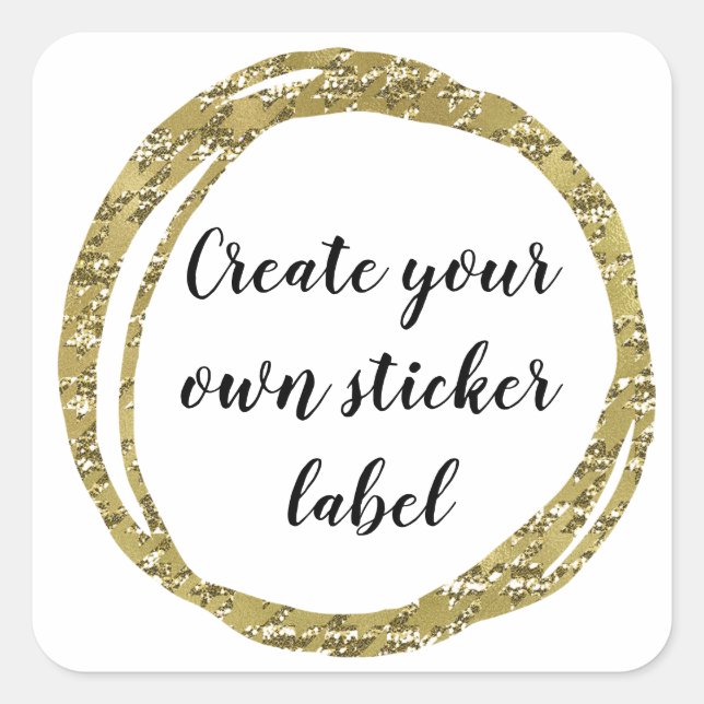 Create Your Own Sticker Label (Front)