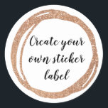 Create Your Own Sticker Label<br><div class="desc">Create your own sticker label with your own font,  text,  and background colour!  Pick any shape/size including square,  round,  oval,  etc.</div>