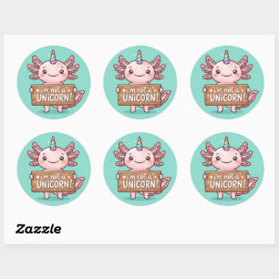Create Your Own Sticker - not a unicorn axolotl