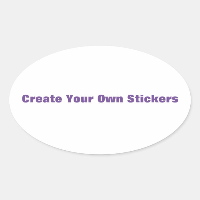 Create Your Own Stickers (Front)