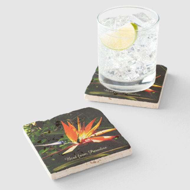 Create Your Own Stone Coaster - Bird of Paradise (Side)