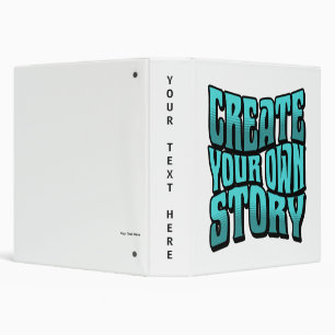Create Your Own Story - Black Outline Binder