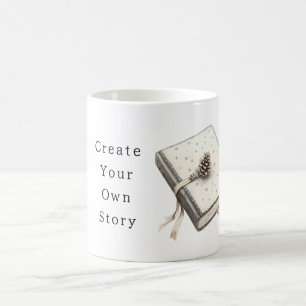 Create Your Own Story Pine Cone Journal Coffee Mug