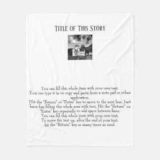 Create Your Own Story with Photo Fleece Blanket