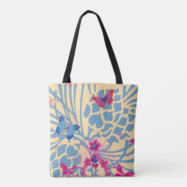 Create Your Own Stylish Lovely All-Over Print Tote Bag (Back)