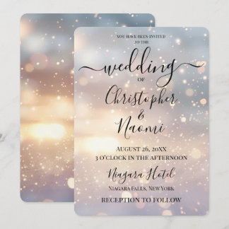 Create Your Own Sunlight Sparkle Wedding Invitation