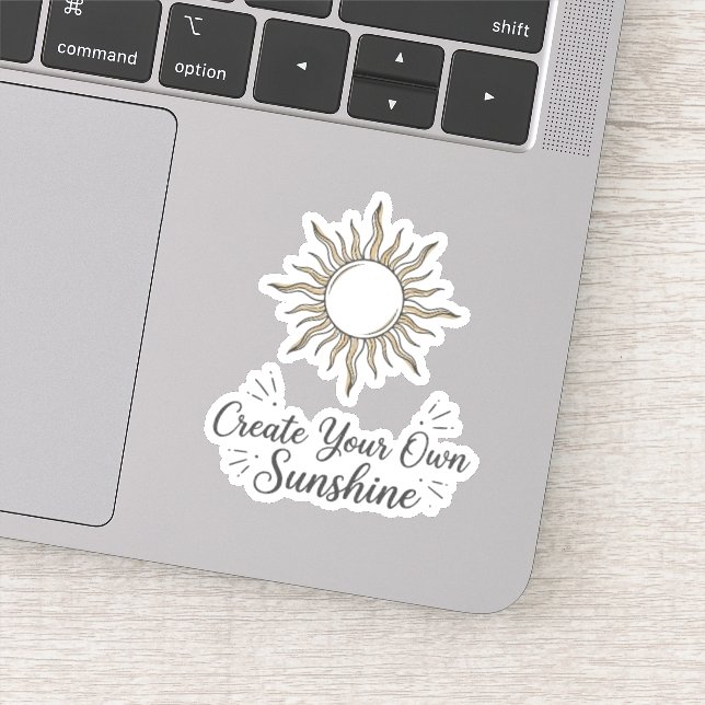 Create Your Own Sunshine Boho Sun Sticker (Detail)