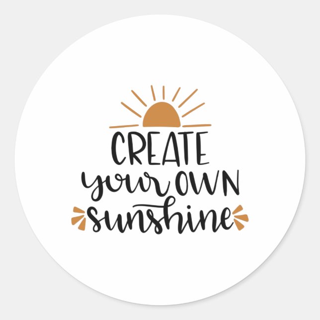 Create your own Sunshine Classic Round Sticker (Front)
