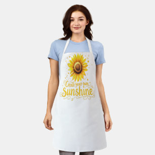 Create Your Own Sunshine - Motivational Sunflower  Apron