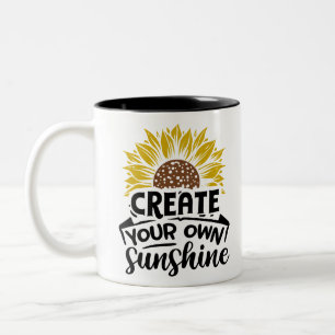 Create your own sunshine Two-Tone coffee mug