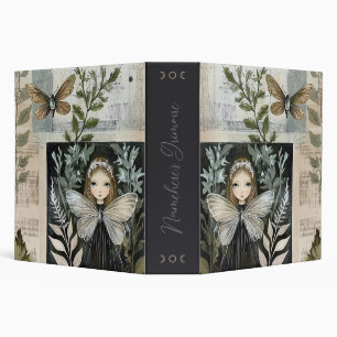 Create Your Own Surreal Butterfly Maiden Botanical Binder