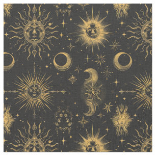 Create Your Own Surreal Celestial Moon & Stars Fabric