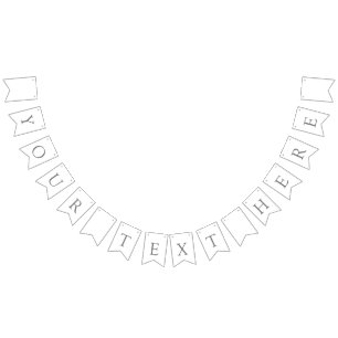 Create Your Own Swallowtail Party Bunting Banner