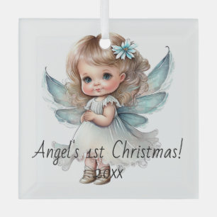 Create Your Own Sweet Little Christmas Angel Glass Ornament