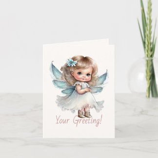 Create Your Own Sweet Little Christmas Angel Holiday Card