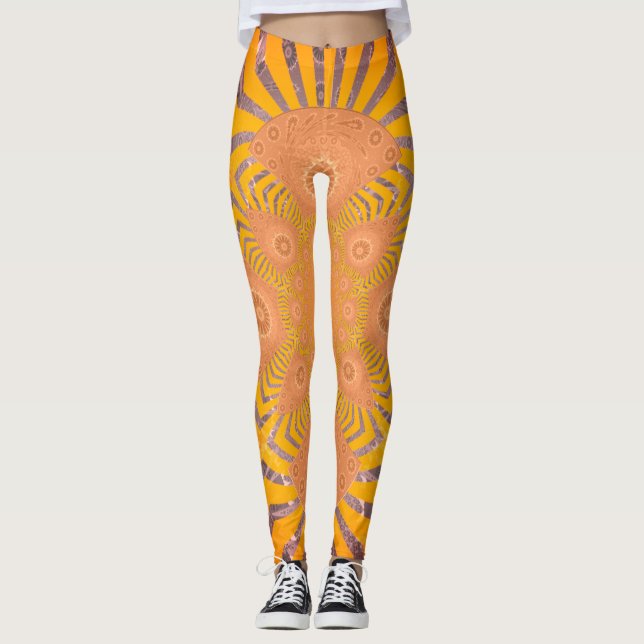Create Your Own Sweet Orange pattern design pants (Front)