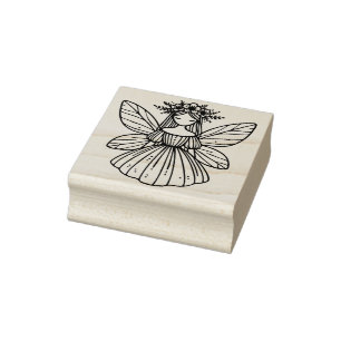 Create Your Own Sweet Pixie Flower Fairy Rubber Stamp