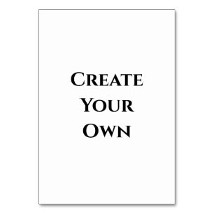 Create Your Own  Table Number