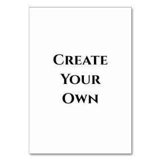 Create Your Own Table Number